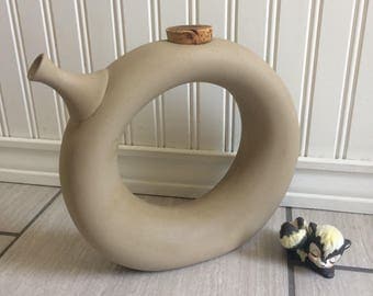 Hartstone Pottery, Wine Tote, Wine Decanter, Wine Chiller, Vintage Pottery, Boho Chic Decor, Made In The Usa