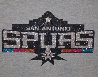 San Antonio Spurs Old school logo by TinasCustomTees on Etsy