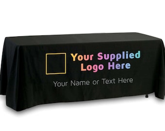 Your Logo Full Color, Fully Customized Premier Tablecloth