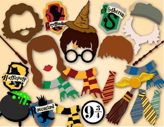 Instant Download Harry Potter Photo Booth Props Harry Potter