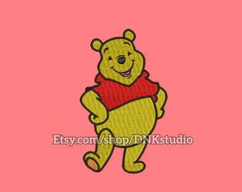 Winnie the Pooh Embroidery Design - 5 Sizes - INSTANT DOWNLOAD