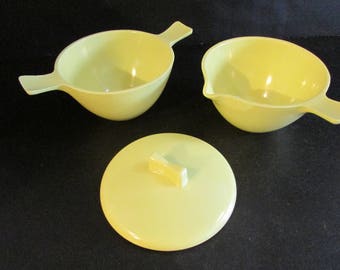 MELMAC Sugar and Creamer Yellow Melamine Chicago