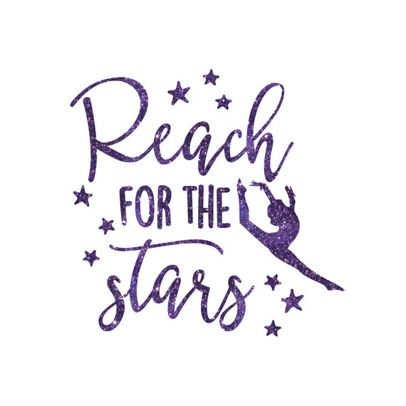 Reach For The Stars Dance Leap Iron On Decal