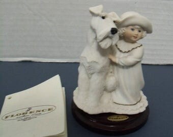 Giuseppe Armani Figurine Perfect Match 358-F Girl with dog in box with booklet signed