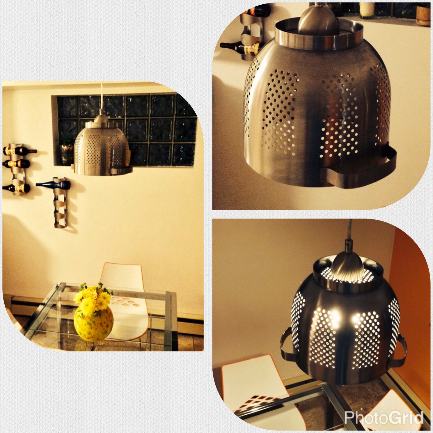 Colander Pendant Light Kitchen Light Industrial by IWantThattt