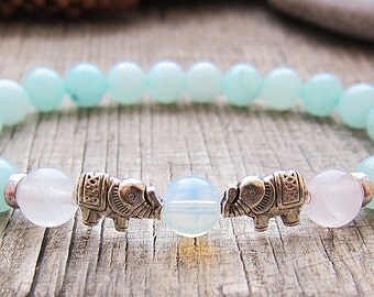 Sister gifts birthday gift Lucky elephant bracelet String Bracelet Bead Bracelet Animal Jewelry Elephant charm bracelet Fertility Bracelet