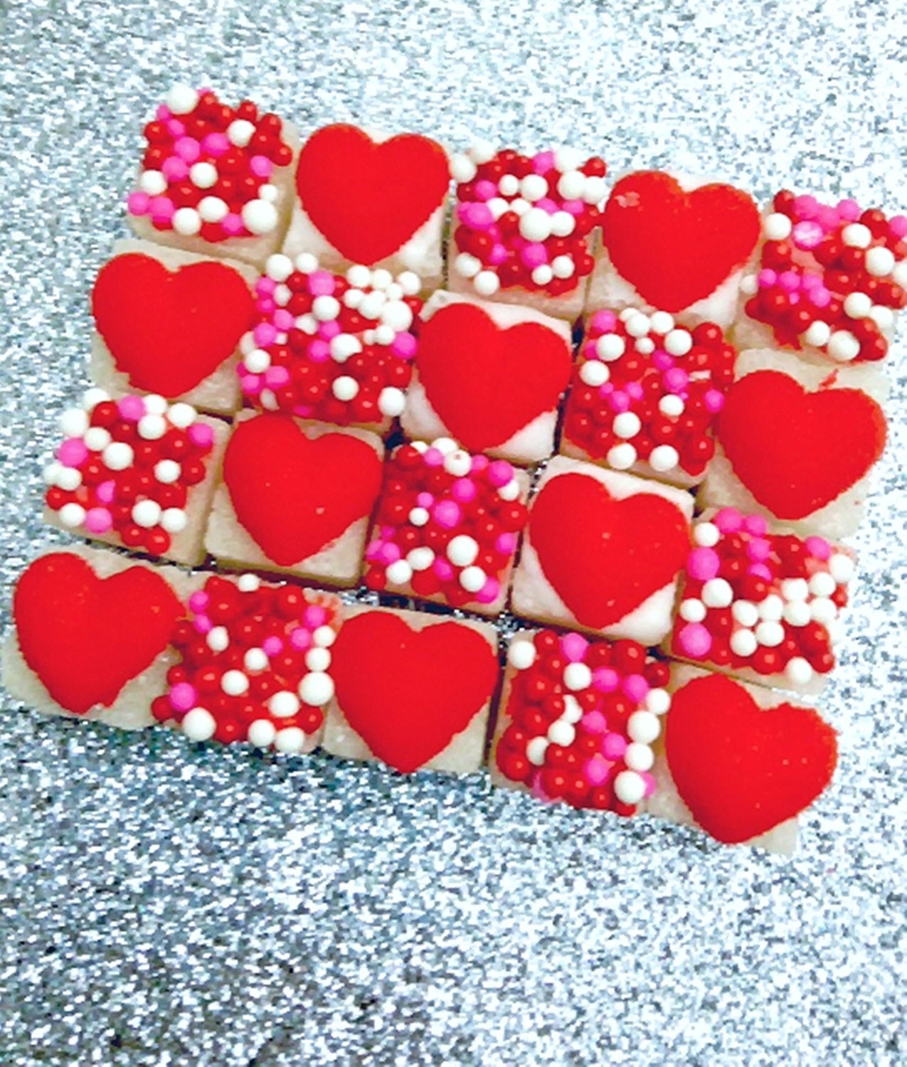 Valentine's Day Heart Sugar Cubes 60 ETSY EXCLUSIVE Tea