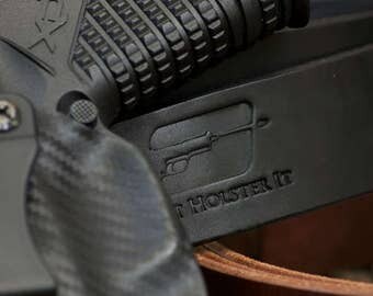 Ruger American 9 Compact 3.5" Custom Made Black Kydex Carbon Fiber Retention IWB Holster - Lifetime Warranty