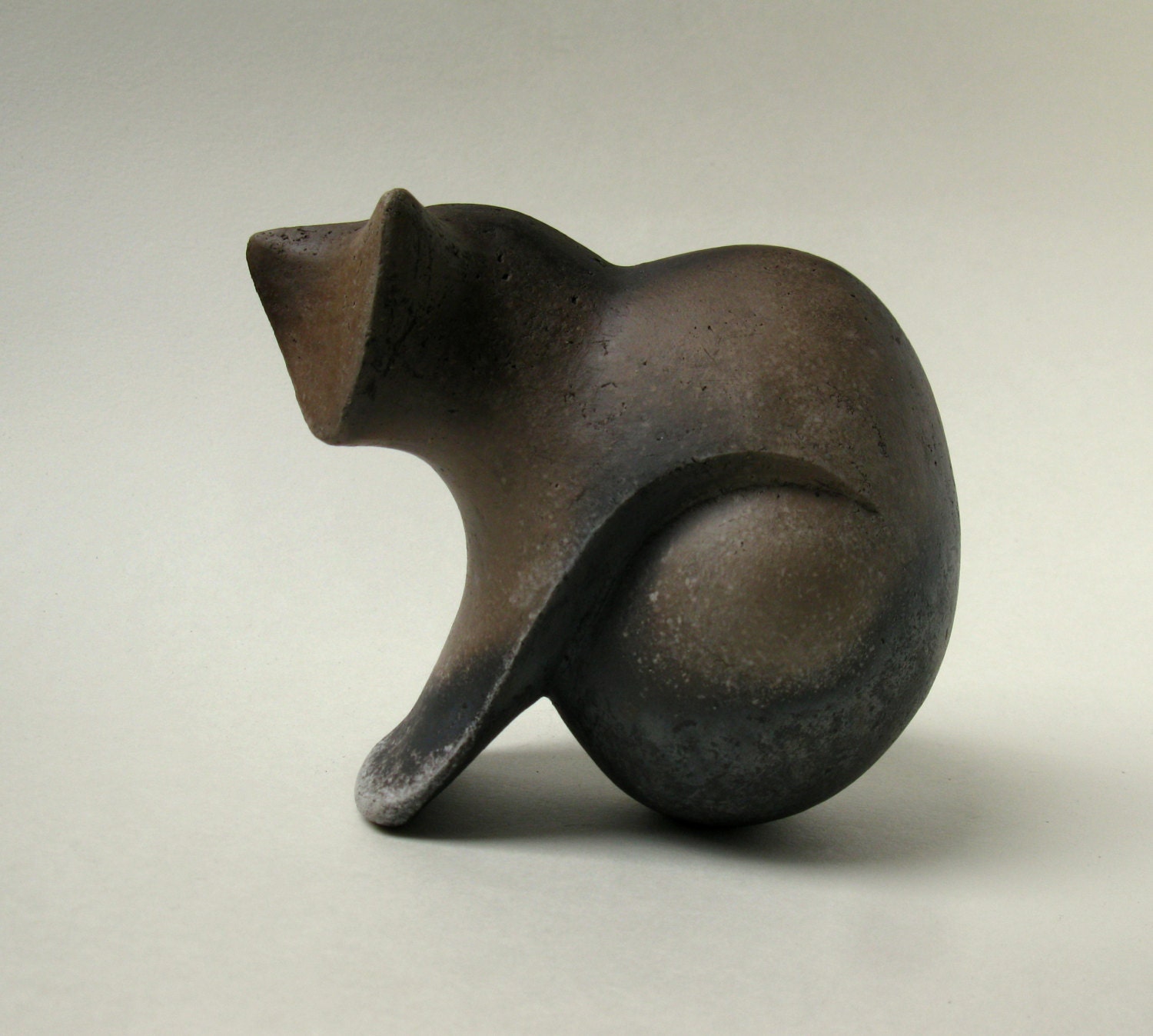 cat ceramic sculpture