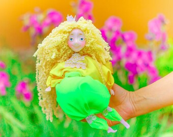 Cute polymer clay doll creative toy peter pan neverland imaginative play soft art doll play with fairies play with kids