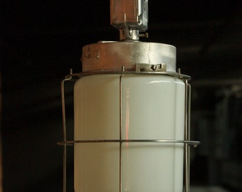 Vintage industrial factory light - original vintage lighring by works berlin