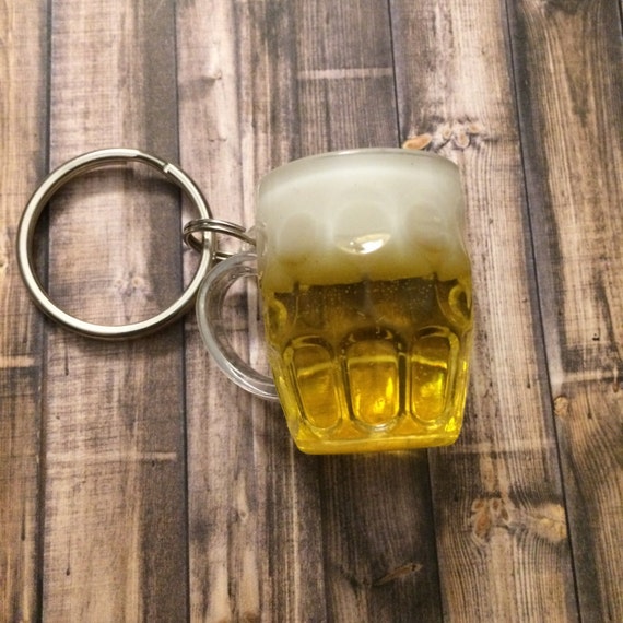 Zzz Beer Mug Keychain Large 3D Realistic Faux Beer