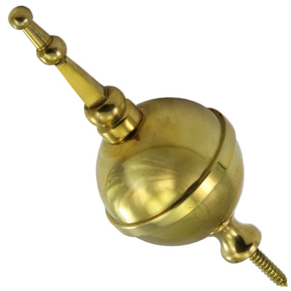 Brass ball & spire finial grandfather longcase clock watch