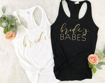 bachelorette party shirts.bridal party tanks. bachelorette party tanks.bachelorette shirts.bridesmaid tank.Bride shirt.brides babes tank top