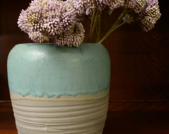 Turquoise vase 18 cm-Turquoise vase