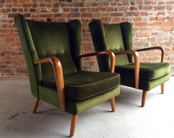 Howard Keith Bambino Chairs Pair Armchair Mid Century Original 1960's