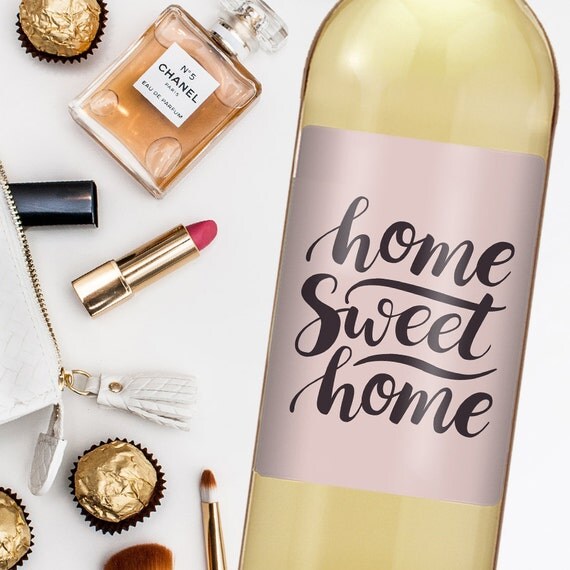 Housewarming Gift New Home Wine Label Custom Wine Label