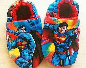 Handmade Superman Inspired Baby/Kid Shoes