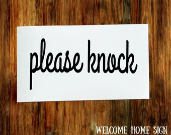 Please knock sign