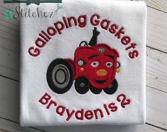 My First Tractor Applique Design ~ Cartoon Tractor ~ Instant Download