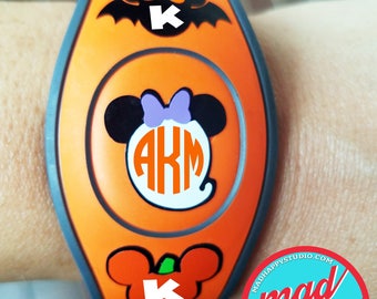 Halloween Monograms Villains Silhouettes Magic Band Decals