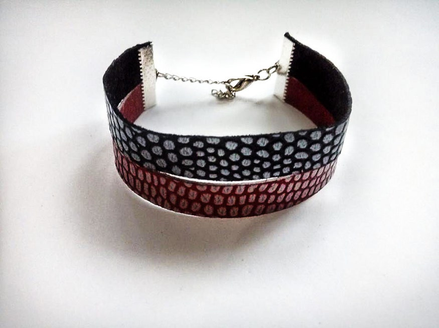 Women's leather bracelet