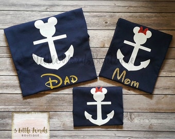 Disney Mickey and Minnie Anchor Cruise Shirt / Mickey and Minnie Mouse Anchor / Disney Family Shirt / Disney Cruise Vacation Shirts