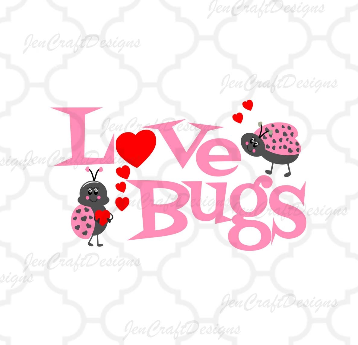 Download Love Bugs Svg Silhouette Valentine Cuttable Svg Eps Dxf and