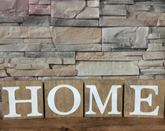 Home Sign - Home Tiles - Home Tile Sign - Home Tile Letters