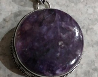 Charoite Pendant Necklace