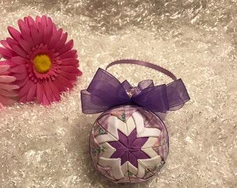 Handcrafted Quilted Ornament Ball
