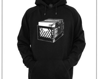 Crate Diggers DJ Hoodie Vinyl Purist Vinyl Junkie Record Collector Looking for the perfect beat