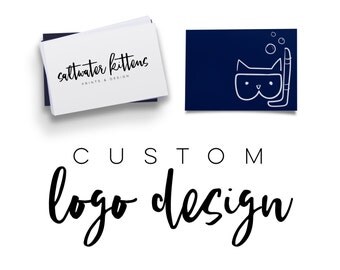 Custom Logo Design - Business Logo - Custom Branding Package - Logo Design - Minimal Logo - Watercolor Logo