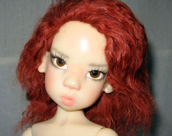 Hand made mohair wig for Kaye Wiggs MDS BJD