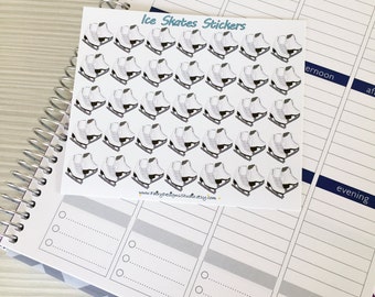 Ice Skates Planner Stickers