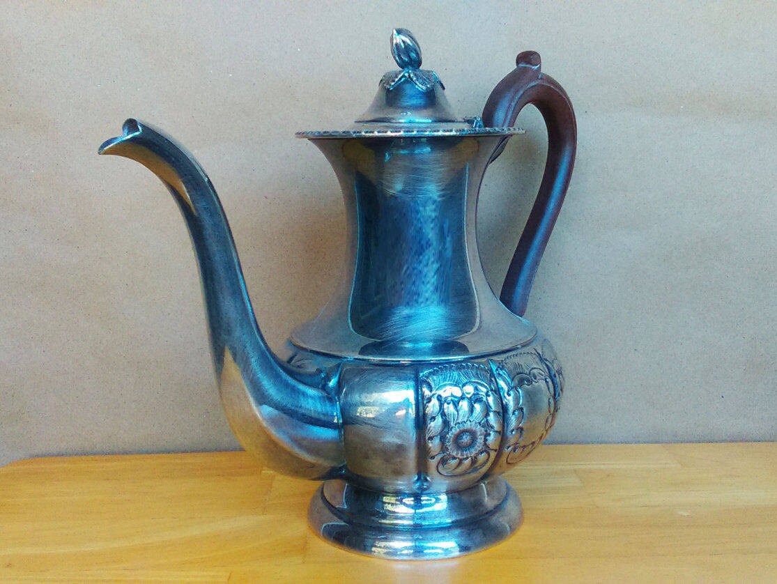 Vintage Sheffield Reproduction Teapot - Hand Chased Metal - Metal ... Vintage Sheffield Reproduction Teapot - Hand Chased Metal - Metal ...