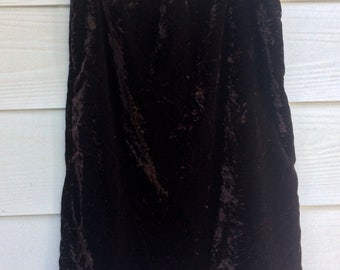 Vintage 90s crushed velvet skirt size M/L