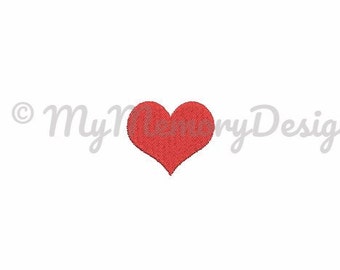 Heart fill stitch embroidery design - Mini fill stitch machine embroidery design - Baby embroidery - INSTANT DWNLOAD - 4 SIZE for 4x4 hoop