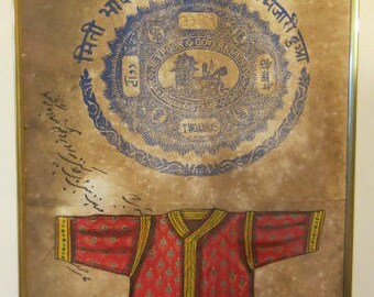 COSTUME PAINTINGS PAIR of formal court coats