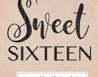 Free Free 338 Sweet Sixteen Svg Free SVG PNG EPS DXF File