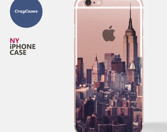 New York Skyline iPhone 7 Case, New York Skyline iPhone 6s Case, iPhone 6 plus case, iPhone 6s Plus case, clear iphone case (Ships From UK)