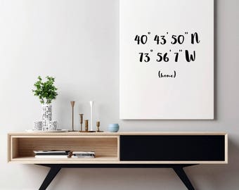 Decor Coordinates Decor | Coordinates Sign | GPS Coordinates Gift | Custom Coordinates | Wall Decor Coordinates Wall Decor | Wall Sign