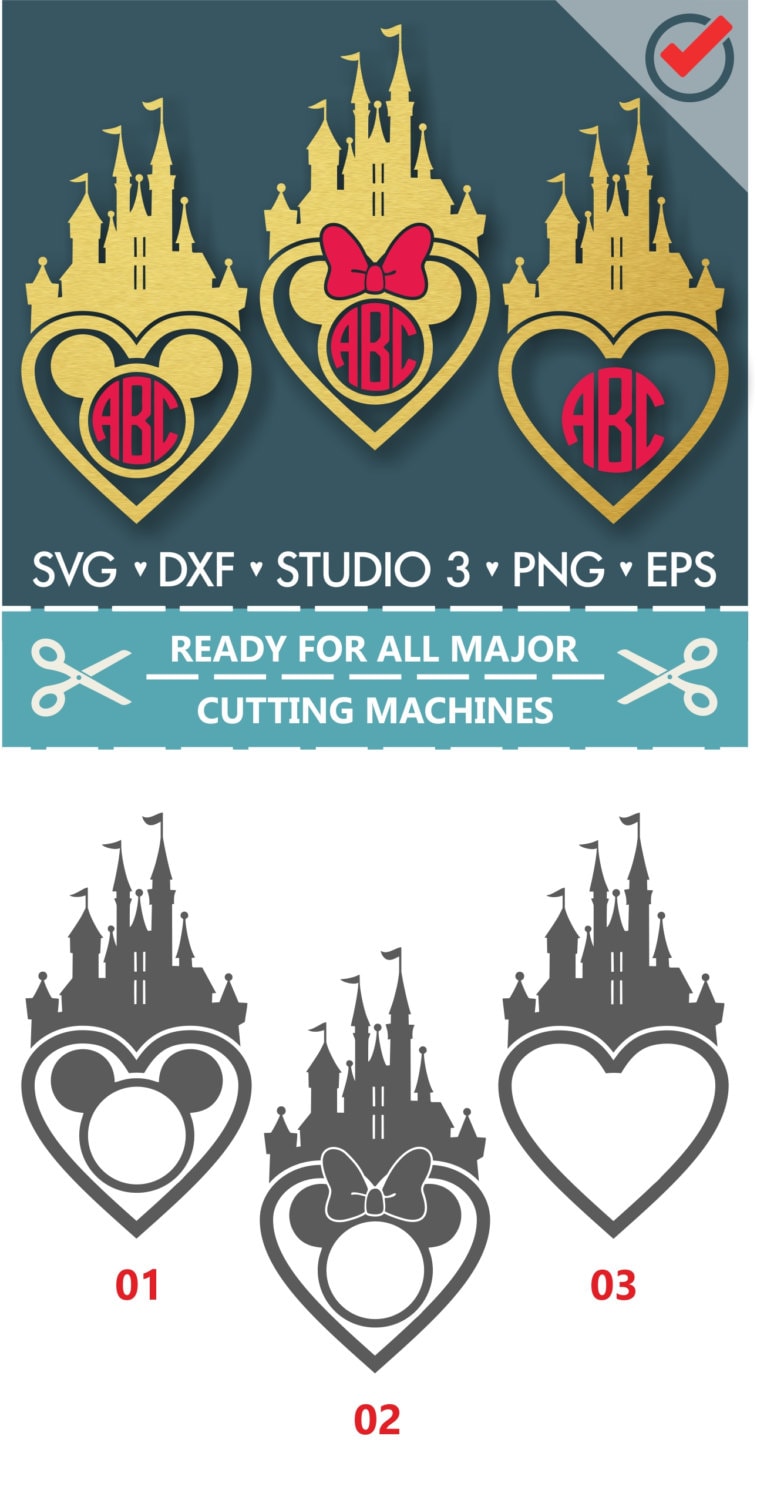 70% OFF SALE Disney Castle SVG Disney Svg Disney Monogram Svg