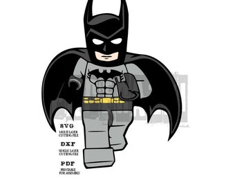 Batman Lego SVG DXF for Cricut Design Space - Silhouette Studio