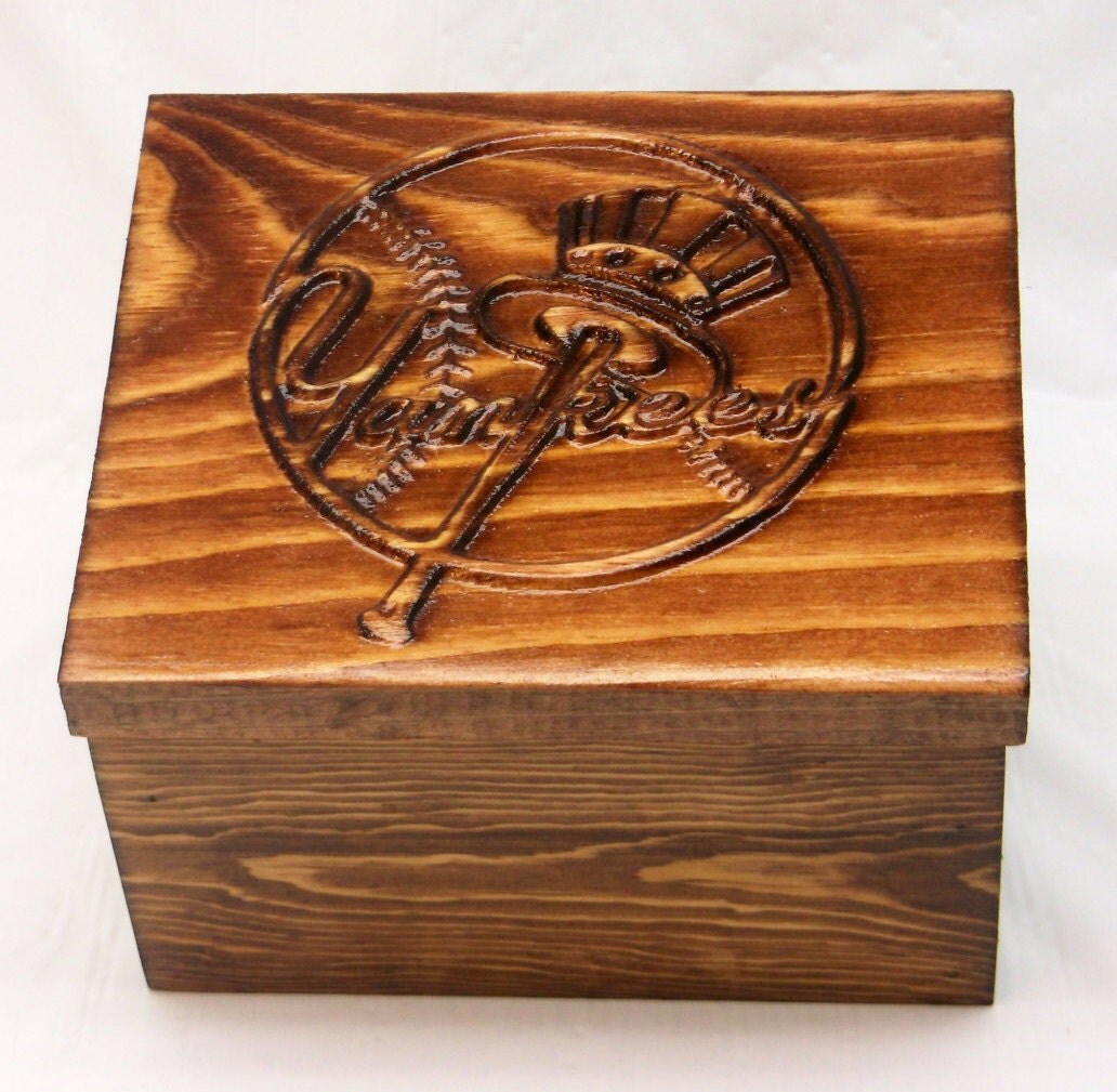 Personalized New York Yankees Gift Box Engraved Birthday