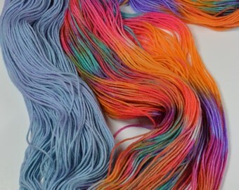 Colors of the Wind- Hand Dyed Yarn - Fingering Weight / Sparkle / Worsted Worsted