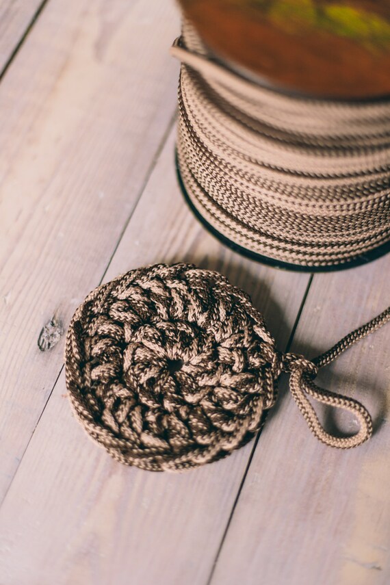 MIXED BROWN yarn, diy crafts, craft supplies, diy projects, colored rope, chunky yarn, craft yarn, rope cord, polyester cord. #4/8