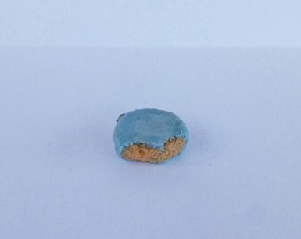 Pastel Blue Peanut Butter Cup Charm Peanut Butter Cup Charm Polymer Clay Charm Polymer Clay