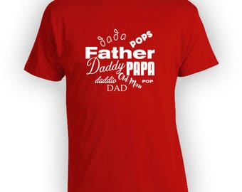Funny Fathers Day Shirt Papa Dad Daddy Grandpa Fathers Day Gift Ideas For Him New Dad Tee Fathers Day Tshirts Clothing Mens Tshirt PI-32