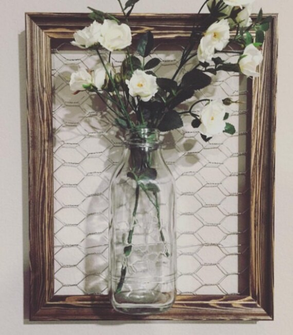 Items similar to Hanging Rustic Wall Vase on Etsy